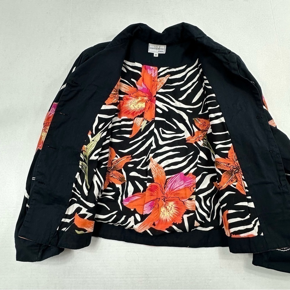 Nouveau Monde By Kaktus Floral Blazer Jacket, M - Picture 4 of 13